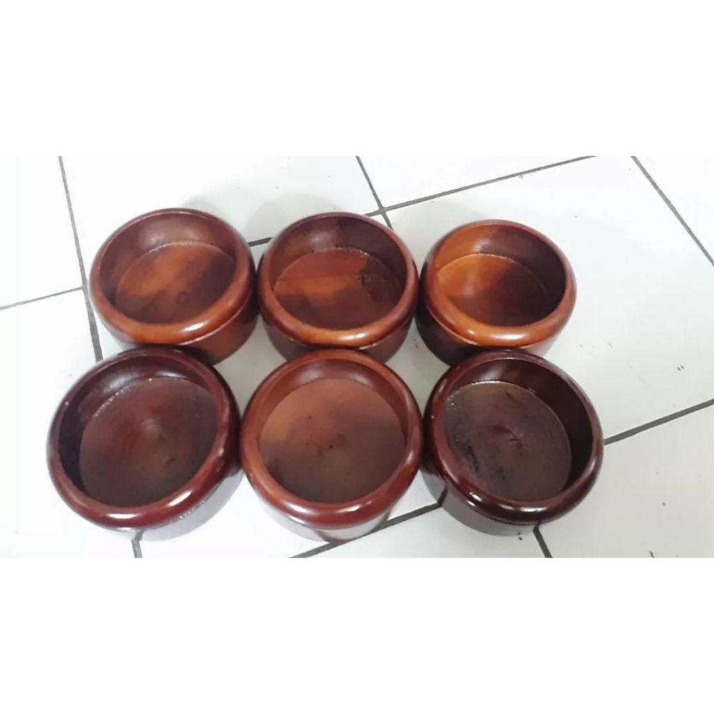 Tempat makan kucing kelinci gerabah tanah liat bakar Diameter 13cm