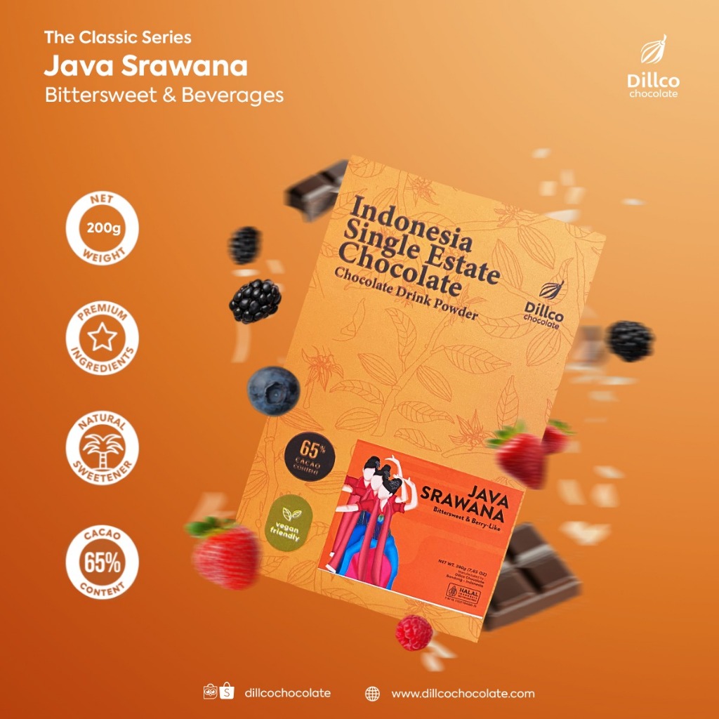 

Dillco Chocolate JAVA SRAWANA Classic Series 200gr