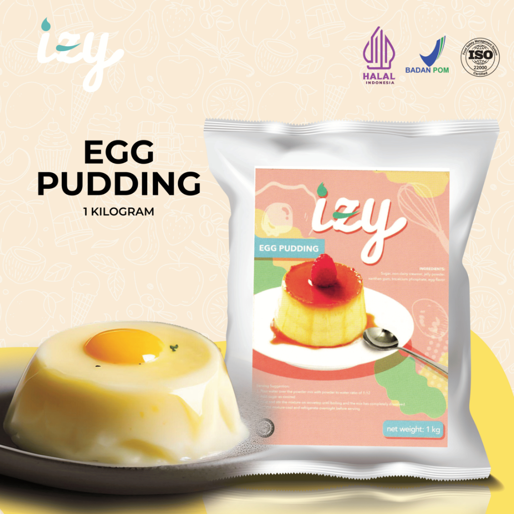 

Izy Premix Powder Egg Pudding - Bubuk Premix Puding Telur 1 Kg