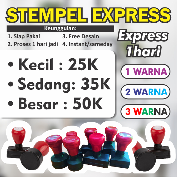 

STEMPEL OTOMATIS DESAIN CUSTOM