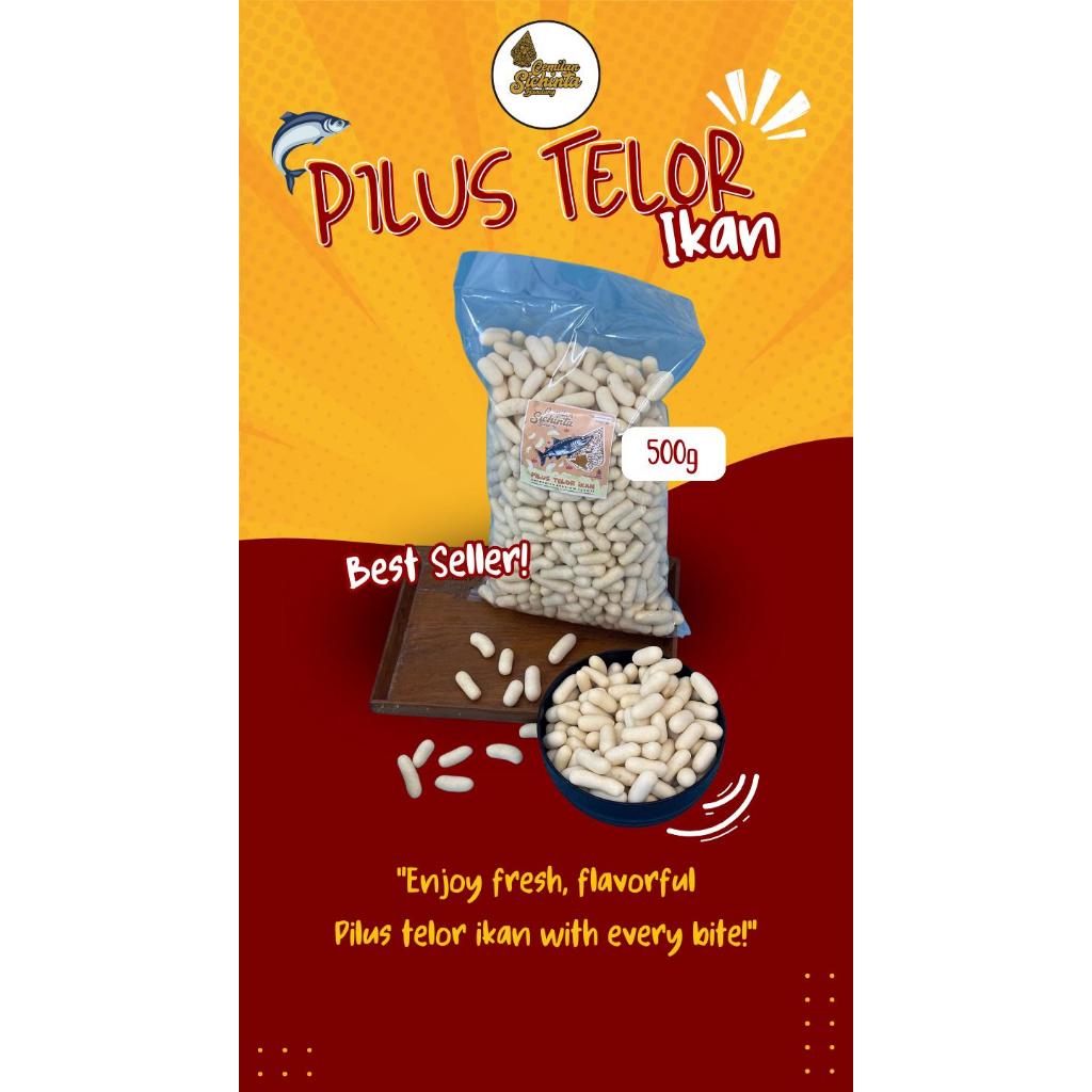 

500gr [PILUS TELUR IKAN ORIGINAL SICHINTA] gurih renyah best seller