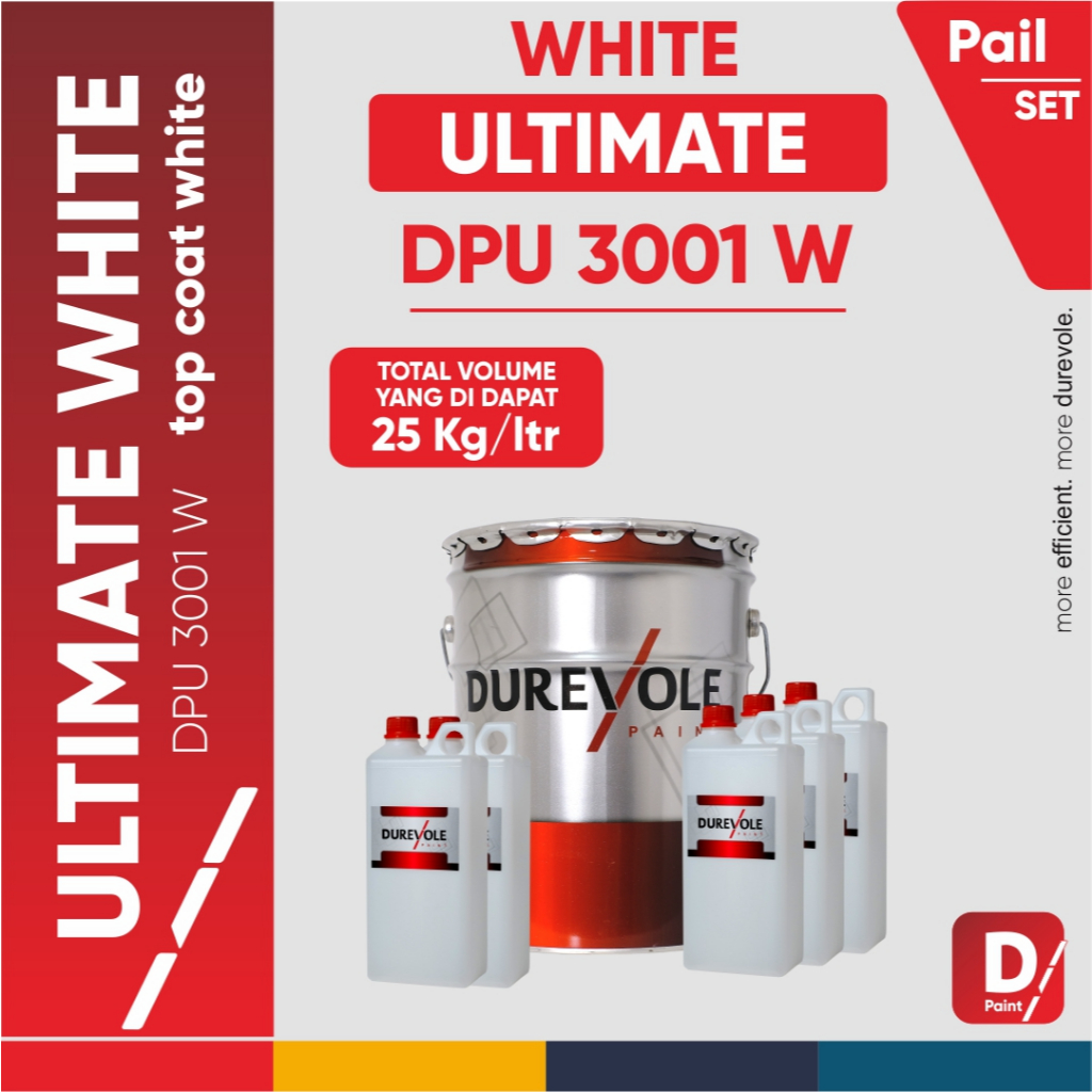 DPU 3001 WHITE - DUREVOLE  PU ACRYLIC WHITE (PAIL)