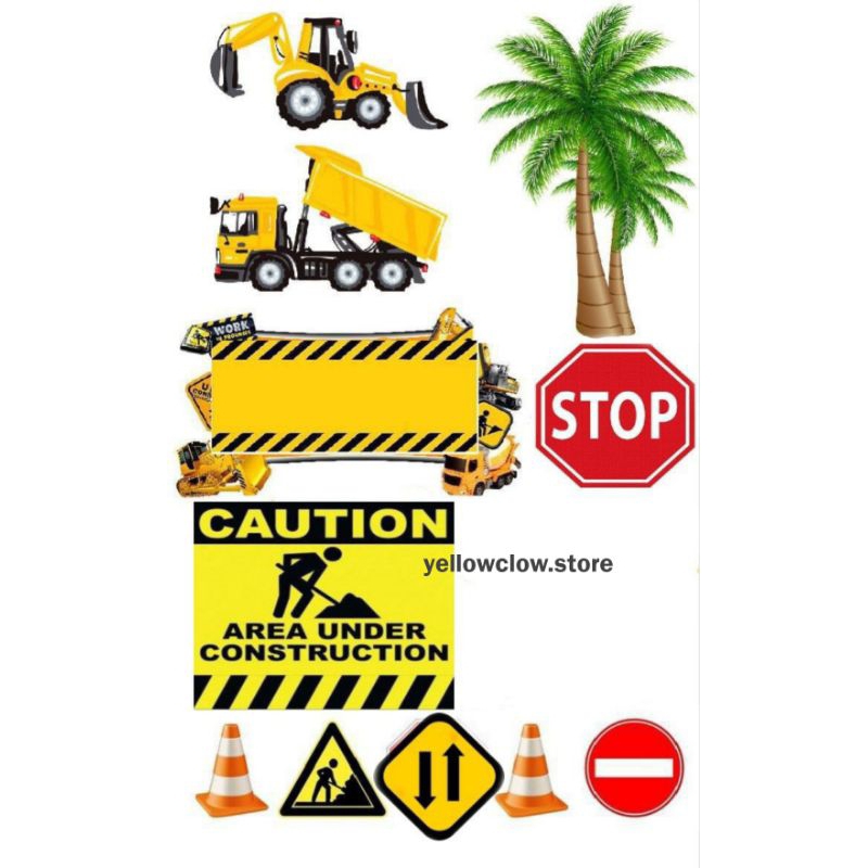 TOPPER KUE EXCAVTOR/ HIASAN ULTAH EXCAVATOR