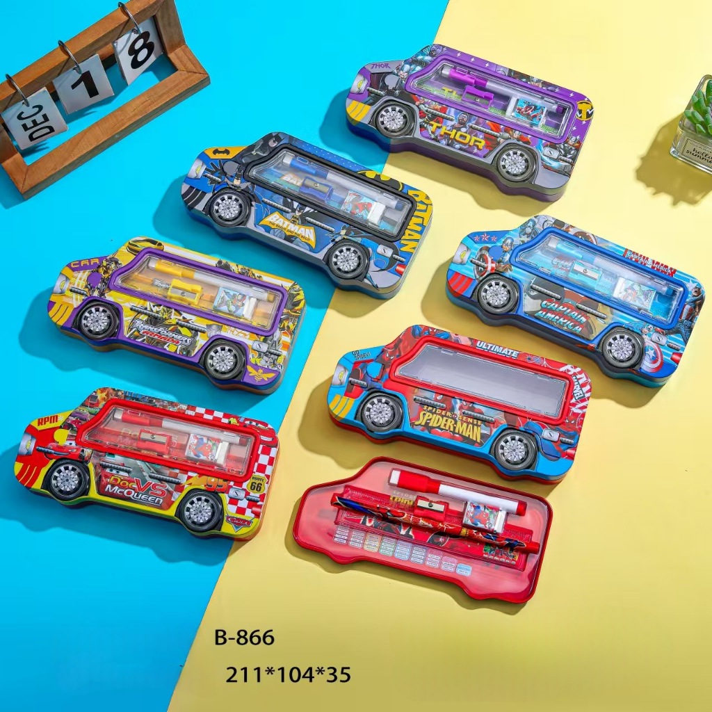 

MJ Kotak Pensil Kaleng 2 Susun Set+Whiteboard/Pencil Case/Tempat Pensil/Tepak