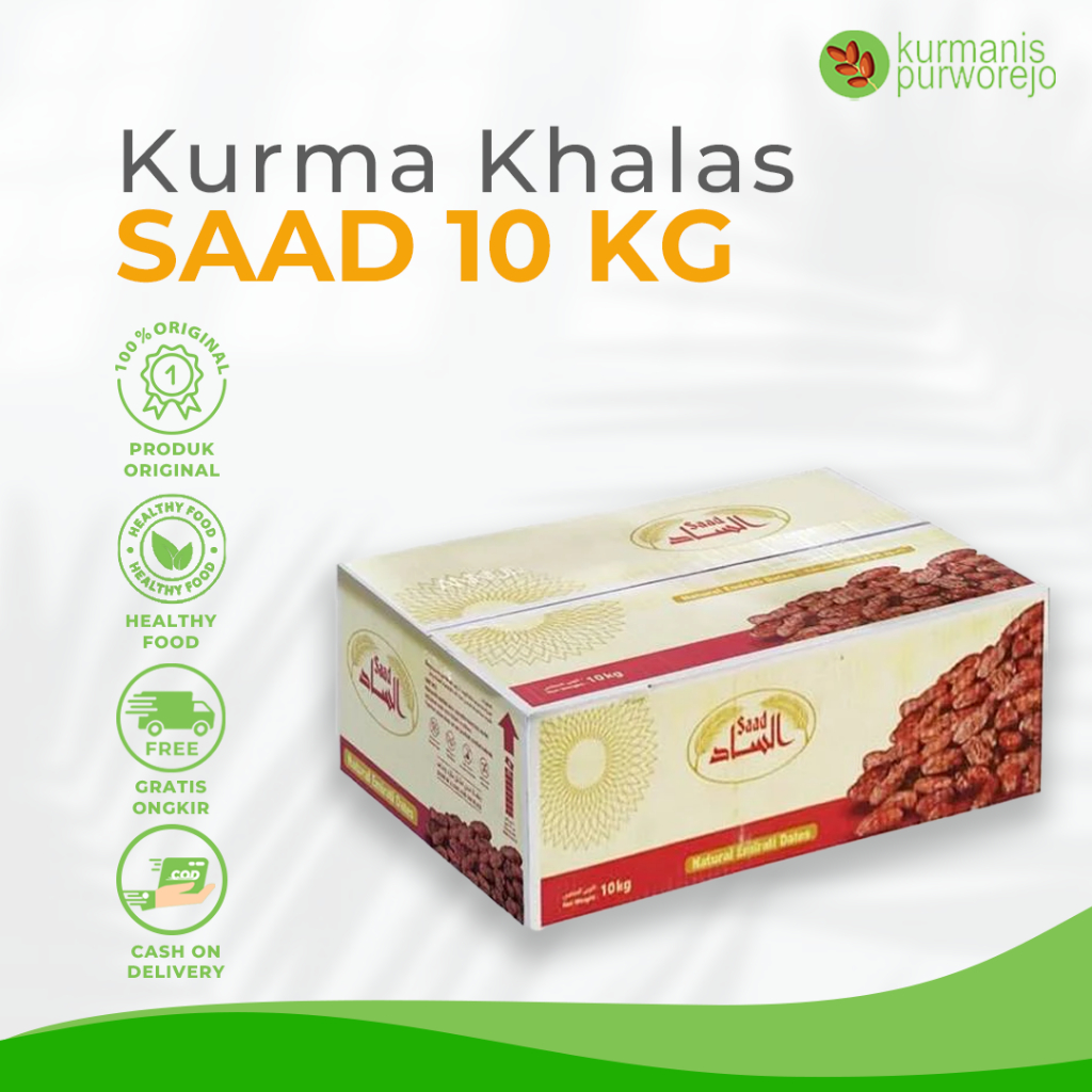 

Kurma Khalas Al Saad Dus 10kg Premium 100% Original Berkualitas