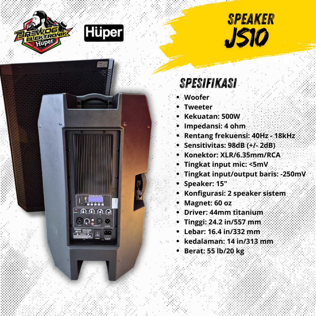 Huper Barclay Speaker Aktif JS10