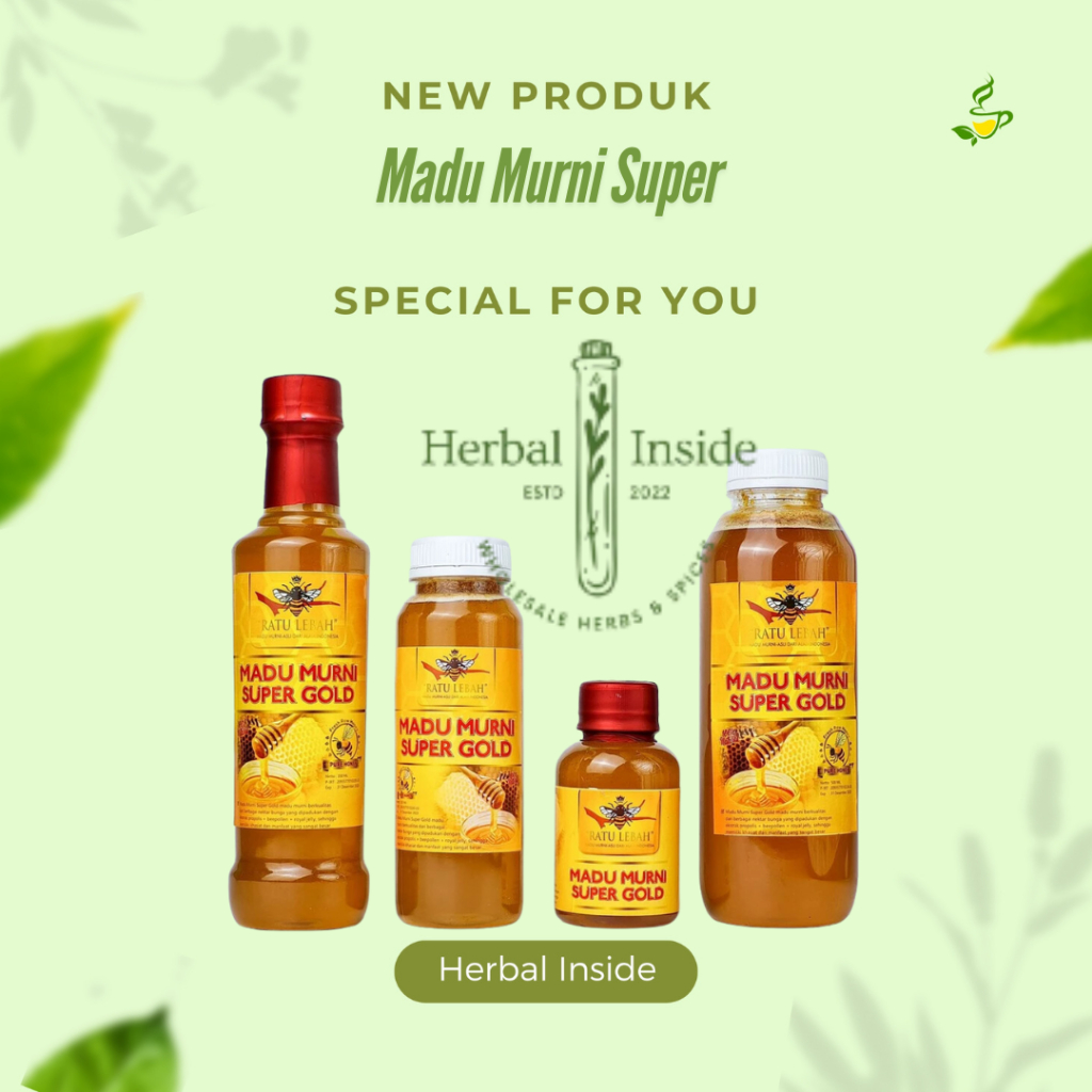 

Madu Murni Super Asli Propolis Royal Jelly Bee Pollen Penyubur Kuat Tahan Lama Ratu Lebah