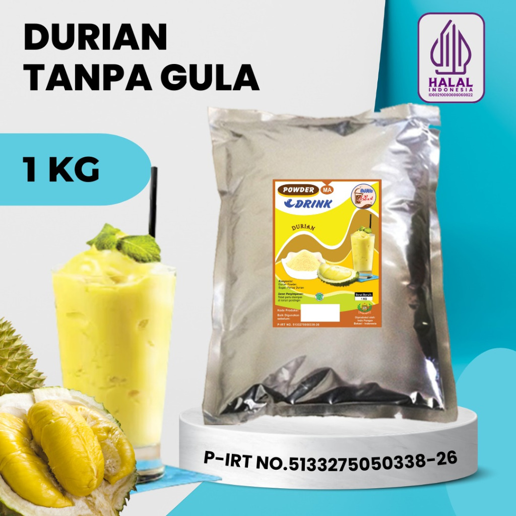 

Bubuk DURIAN 1 KG - Powder Drink Durian / Bubuk Minuman Rasa Buah