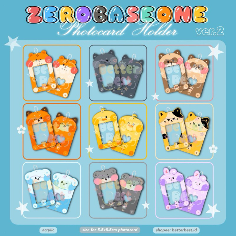 zerobaseone zb1 zerose zeroni card holder cahol photocard holder