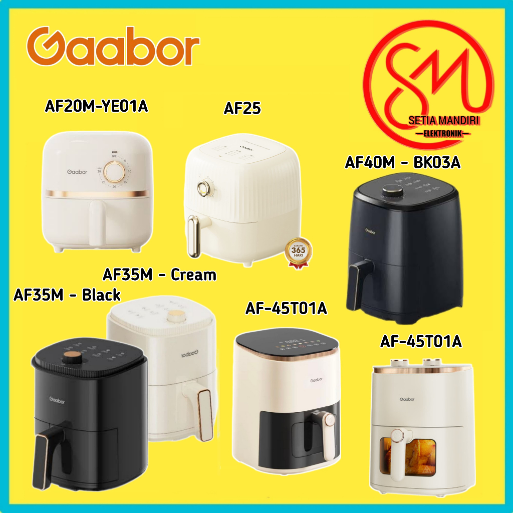 Gaabor MINI Air Fryer Kecil Low Watt Mesin Penggorengan Tanpa Minyak Kapasitas 2L