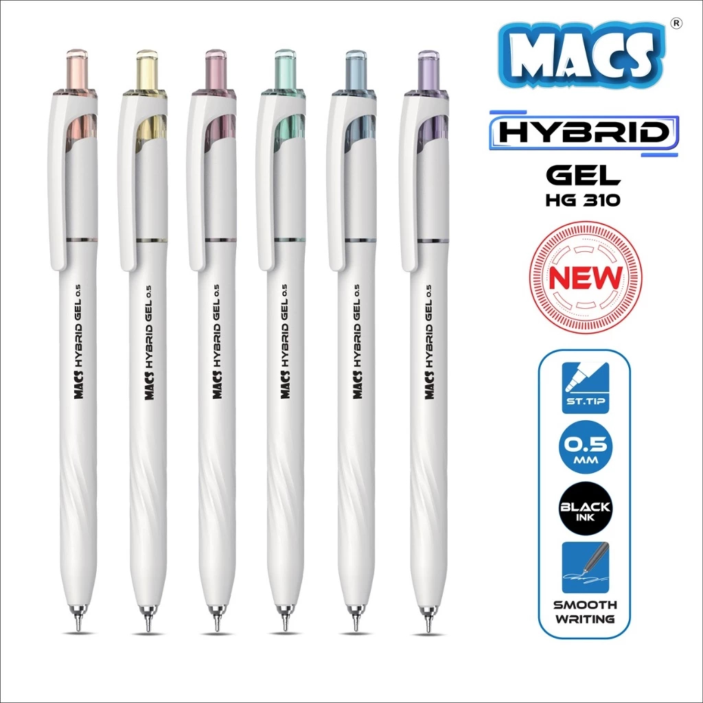 

MACS Pulpen Hybrid Gel Pen HG 310 - Mix Color (1pcs)
