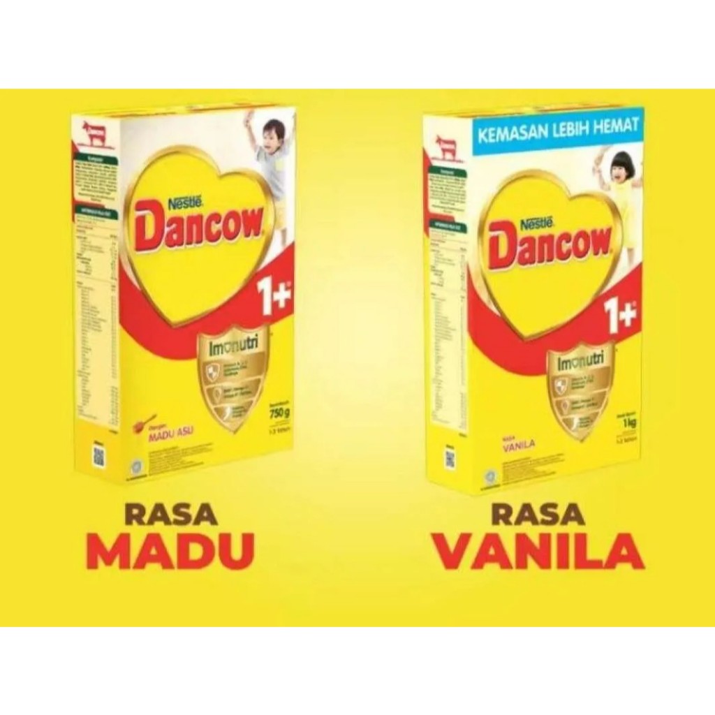 SUSU DANCOW 1+ 750 GR | SUSU BAYI RASA MADU DAN VANILLA