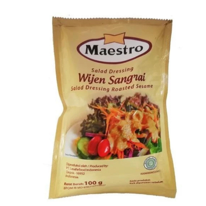 

Maestro Wijen Sangrai 100gr Salad dressing roasted Sesame 100grm