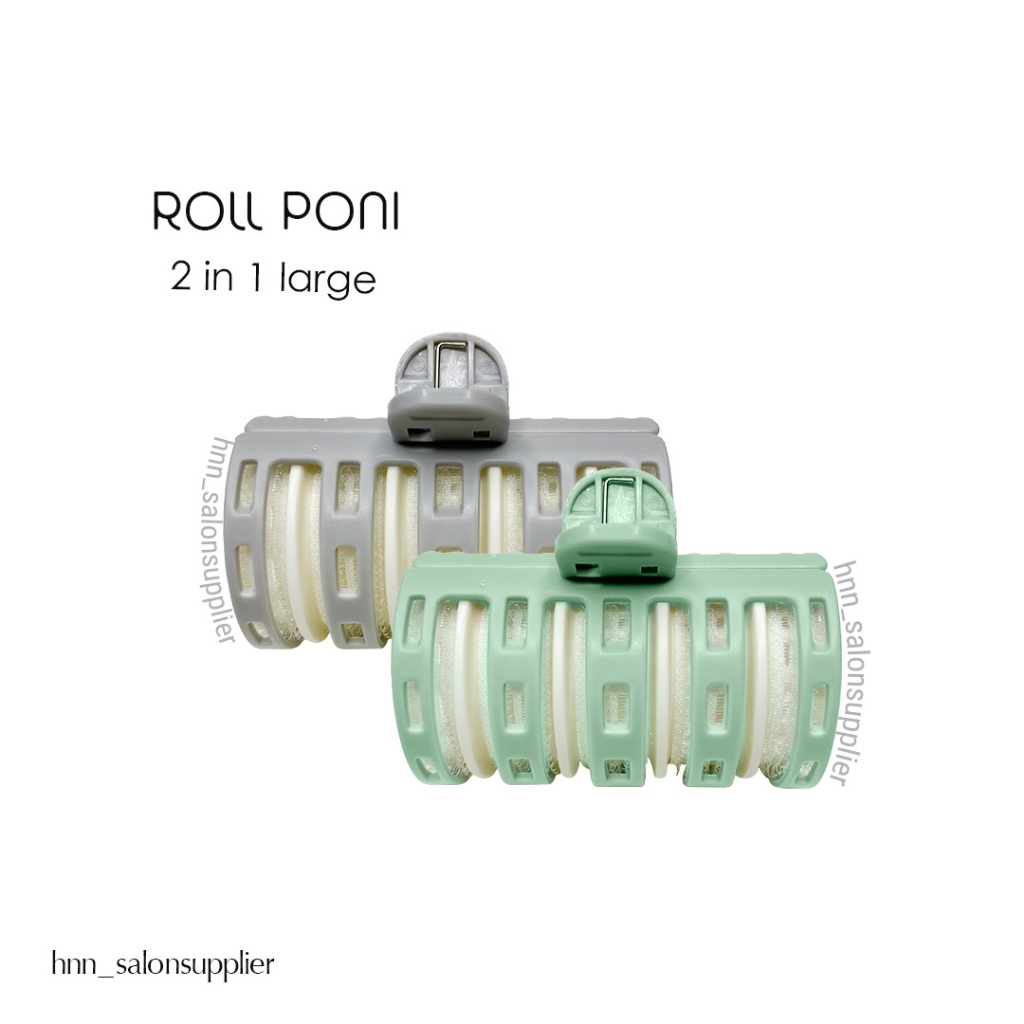 Roll Rambut Velcro Besar Poni Hair Roller Curly Rambut 2in1