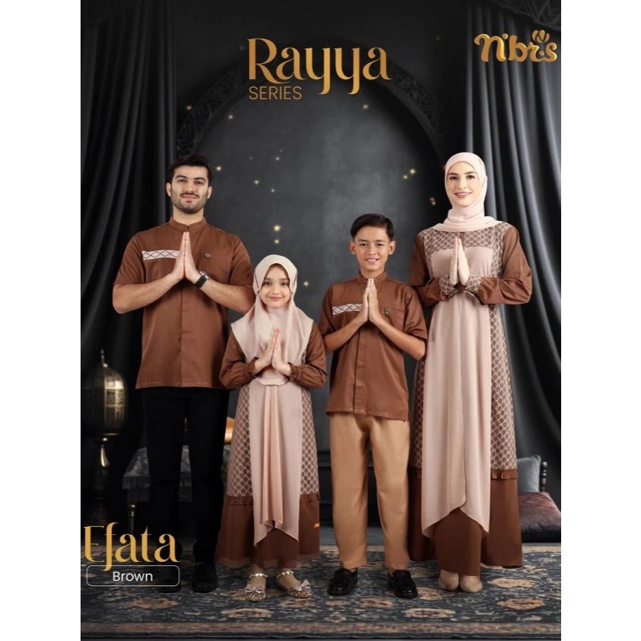 Nibras Sarimbit Efata Fashion Muslim Keluarga Nibras Baju Couple Keluarga