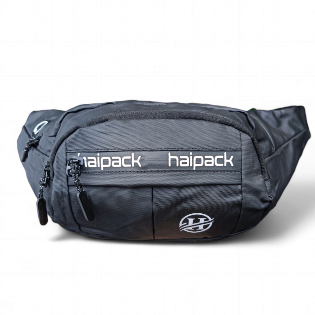 HAIPACK 01 | Tas Selempang Pria Original Haipack Waterproof | Waistbag Pria Anti Air 5 Kantong Resle