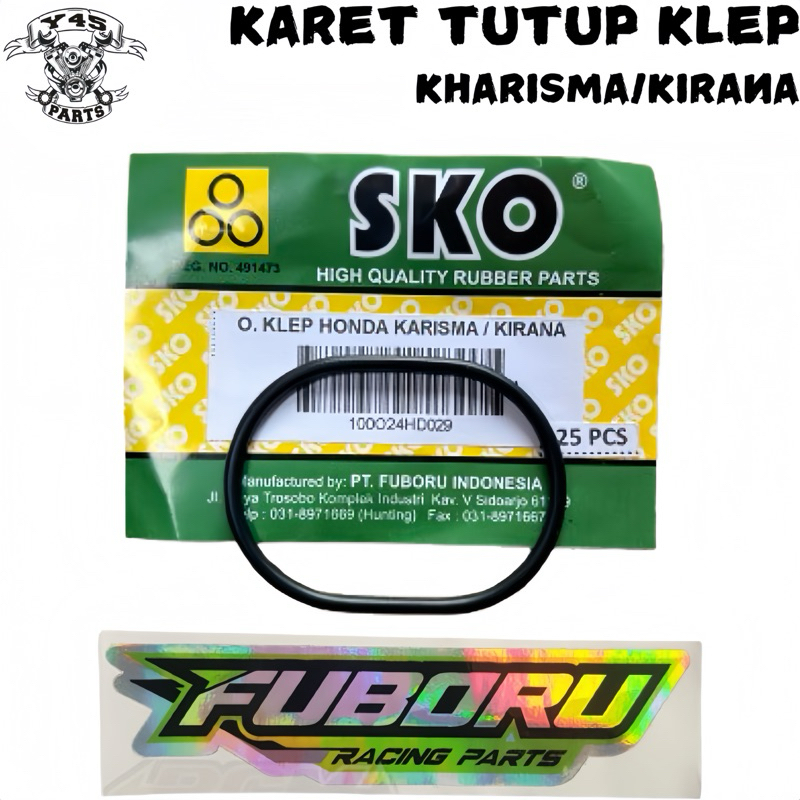 ORING SIL KARET TUTUP KLEP KHARISMA KIRANA SUPRA 125 FUBORU