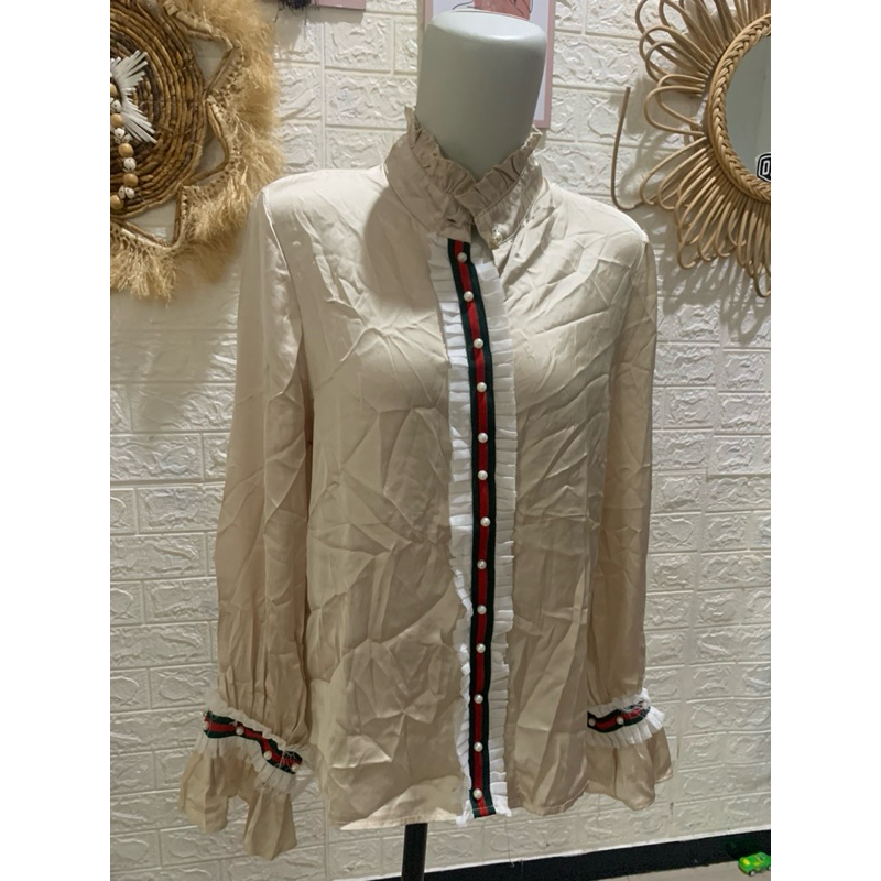 Kemeja cewek lengan panjang