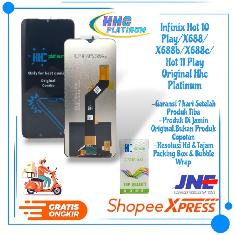 LCD TOUCHSCREEN INFINIX HOT 10 PLAY/X688/X688B/X688C/HOT 11 PLAY ORIGINAL