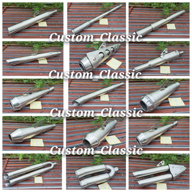 Knalpot Motor Japsyle Custom Tiger Verza Megapro Scorpio Byson Thunder CB Gl