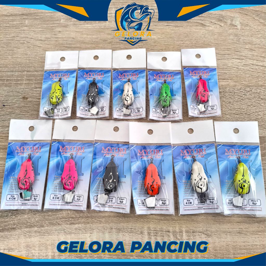 UMPAN CASTING SOFT FROG PREMIUM || IKAN GABUS DAN TOMAN || MYURI (Uk. 4cm)