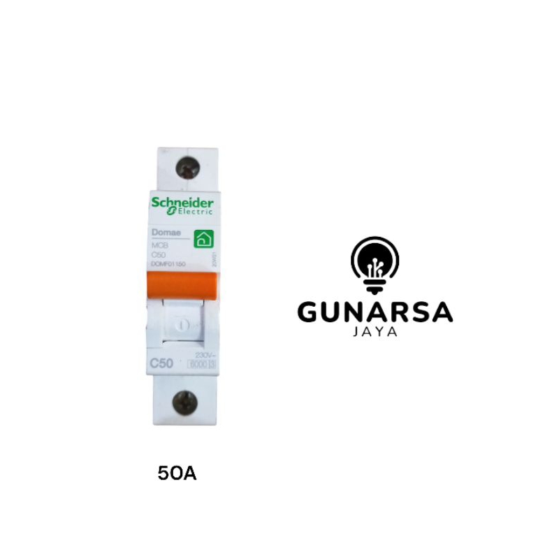 schneider MCB 50A 1 phase