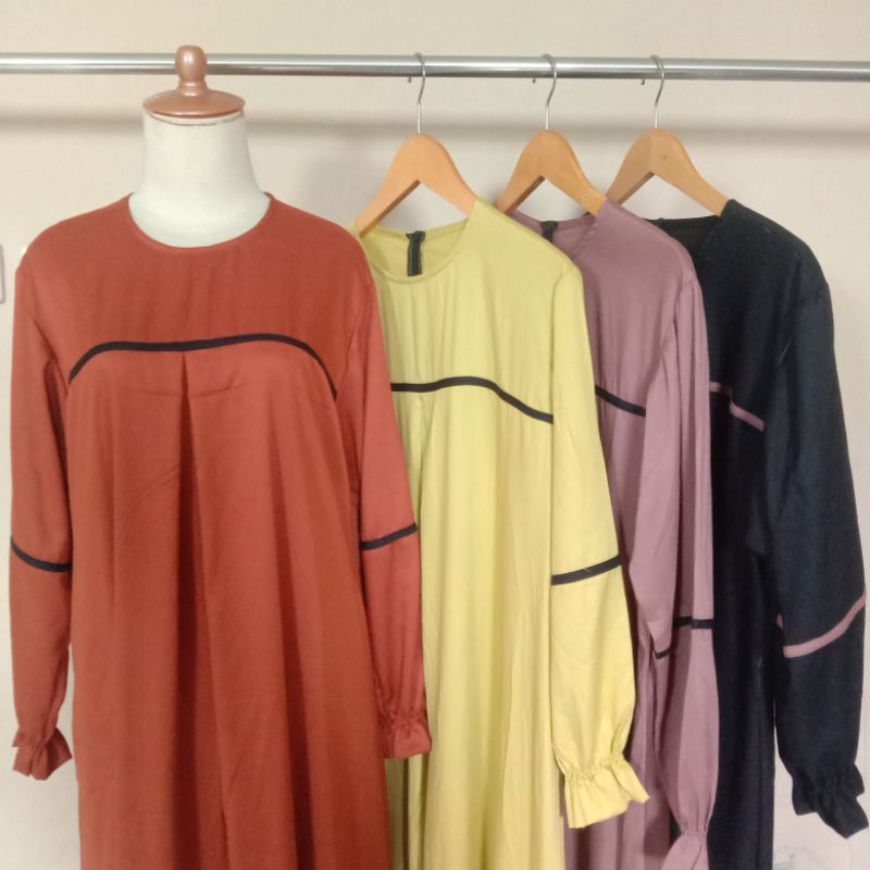 Bariqa Gamis Model Simple Dan Elegan