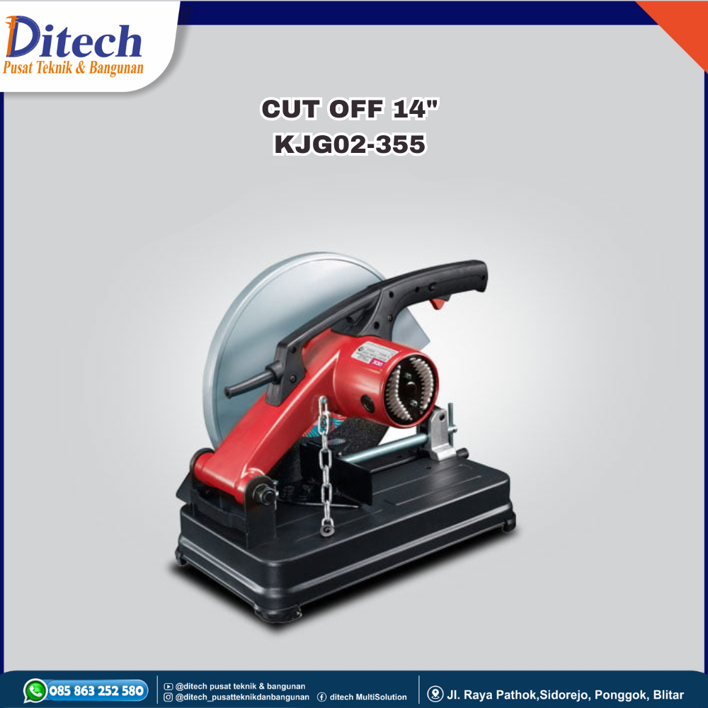 DCK Mesin Cut Off 14" KJG02-355 / Mesin Potong Besi 14" DCK / Cut Off 14 inch