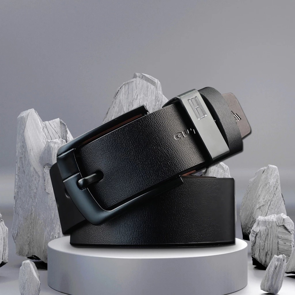 Guteninc Ikat Pinggang Pria Brushed Belt Leather