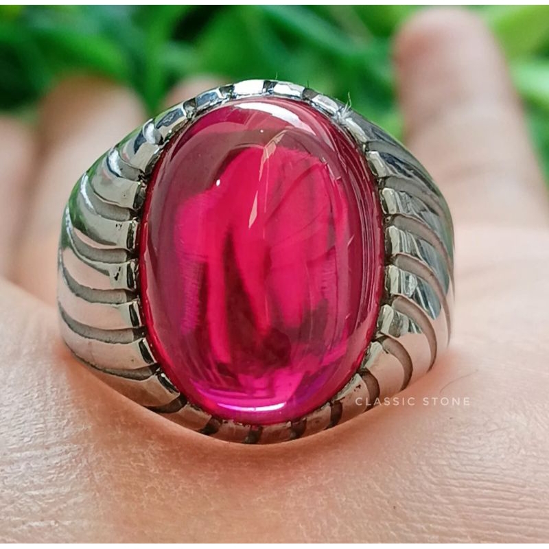 BATU CINCIN NATURAL MERAH SIAM ORIGINAL