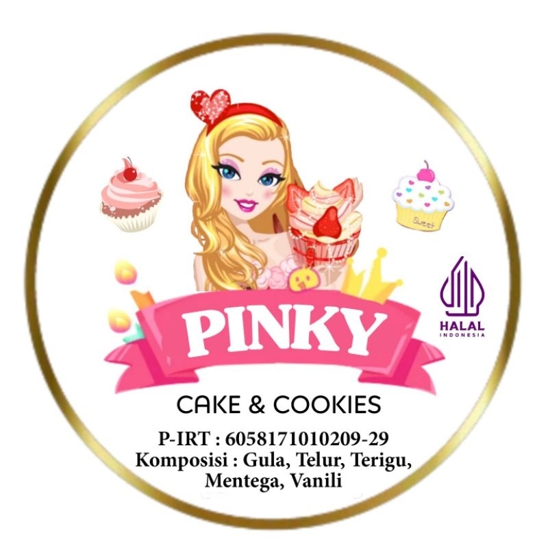 

(MINIMAL ORDER 100 PCS) STICKER KUE KERING LEBARAN KUE TOPLES NASTAR PASTRY KUE SALJU CEMILAN SNACK DLL