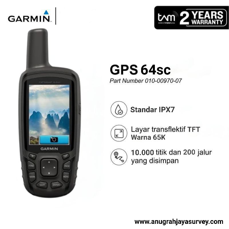 Gps Garmin 64sc Bekas / Gps Garmin 64sc Second