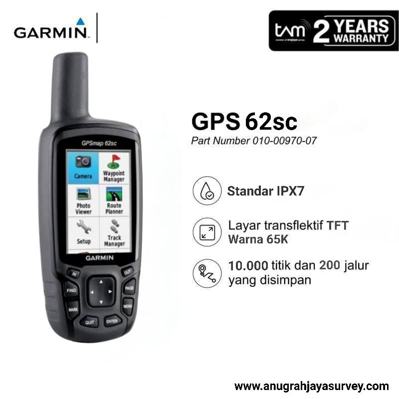 GPS Garmin 62sc / GPS Garmin 62sc Bekas