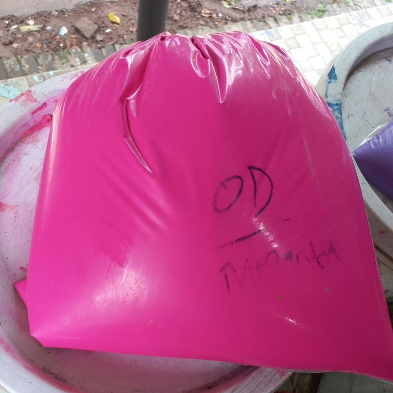 cat tembok kiloan warna Od pink magenta berat 1 kg