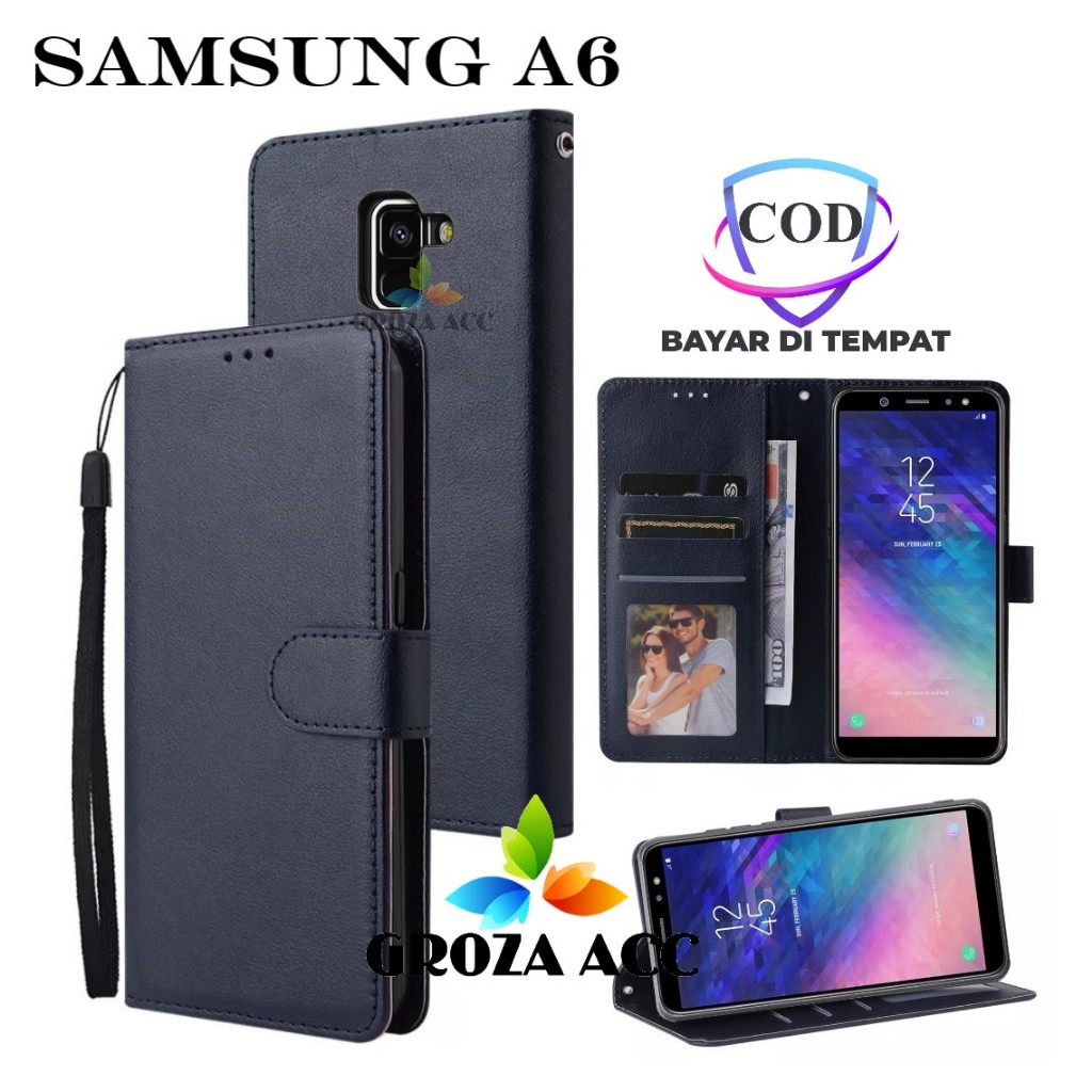 Flip Case samsung a6 Case Wallet Kulit Casing Dompet Case Wallet Leather Flip Case samsung a6 Casing