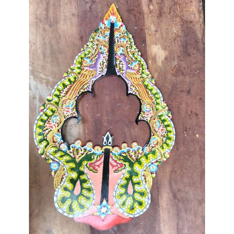 NAFLAHSTORE |Wayang Kulit Gunungan Kayon Bolong Gapit Bambu