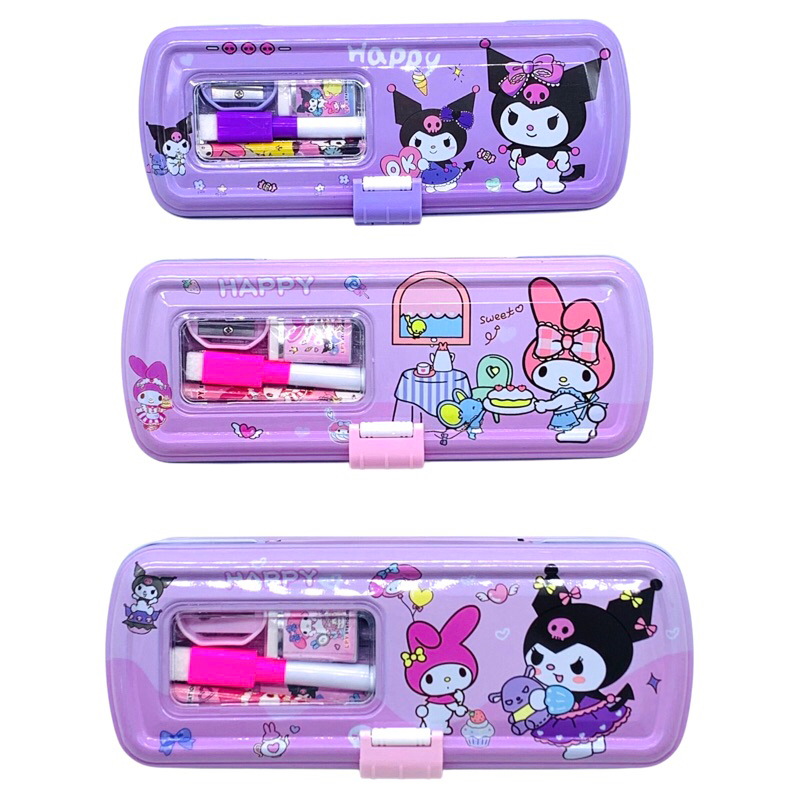 

TEMPAT PENSIL KALENG HS-2003 + STUDY SET / PENCIL CASE LUCU SANRIO