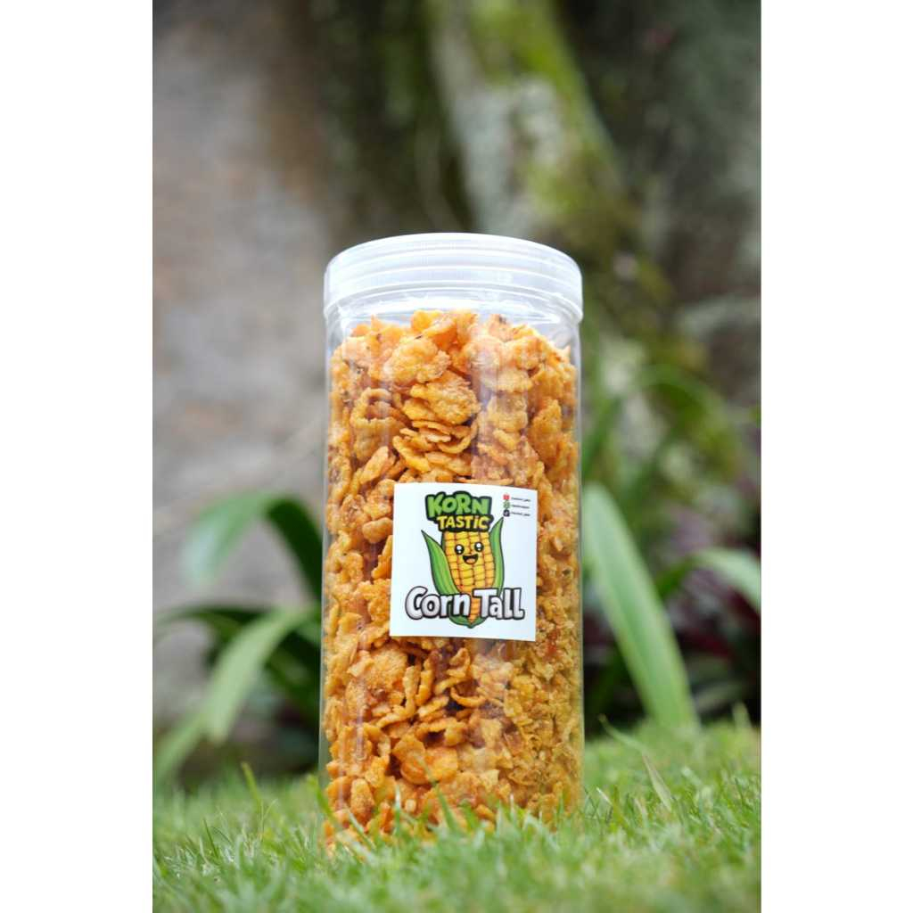 

Cornflake KornTastic - Corn Tall - Emping Jagung Pedas Manis Premium 250g