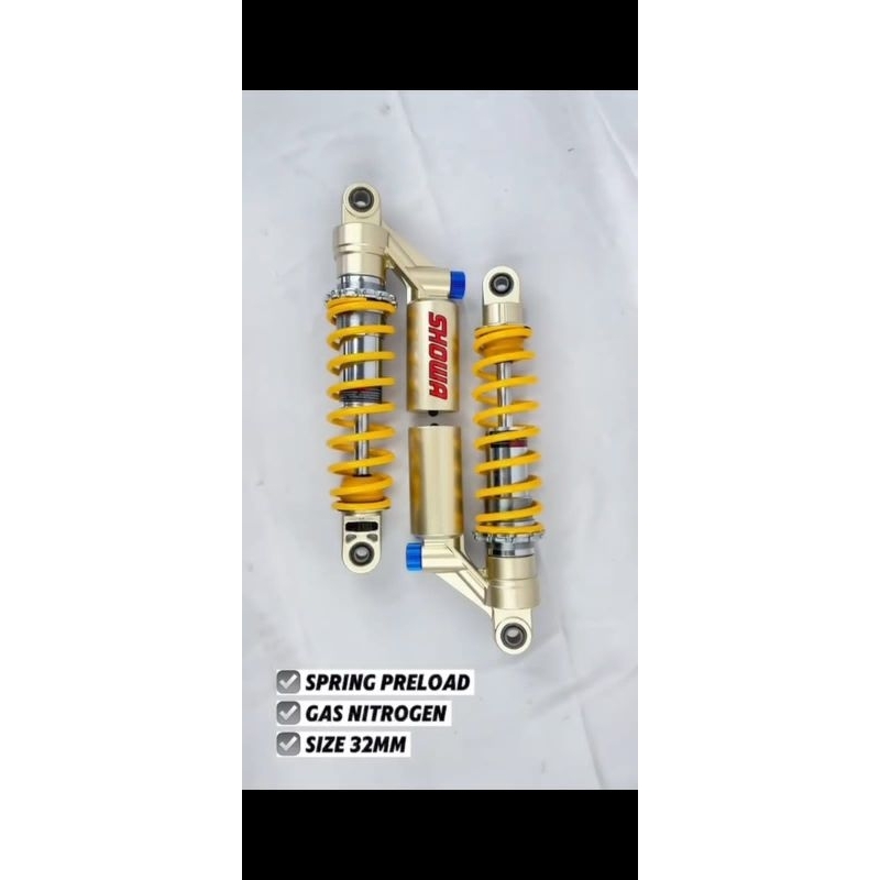 SHOCK BELAKANG SHOWA CB400 IMPORT NITROGEN DOUBLE KLIK AKTIF FUNGSI MERK SHOWA SHOCKBREAKER BELAKANG