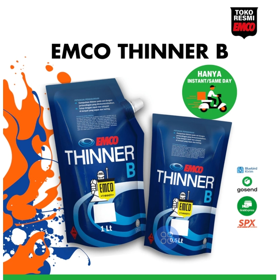 EMCO Thinner B untuk Cat Kayu Besi Thiner Tinner Tiner Pengencer Cat