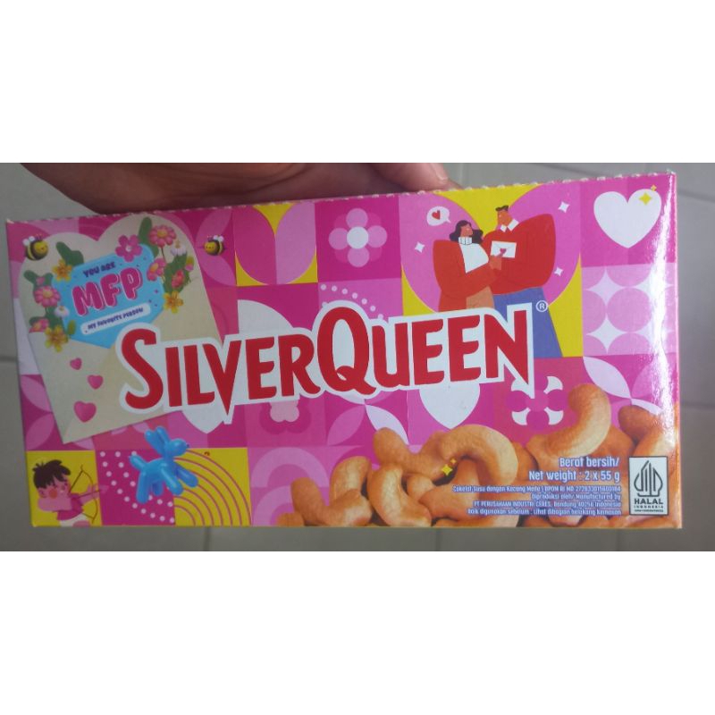 

silvequeen milk chocolate with cashews 2x55gr