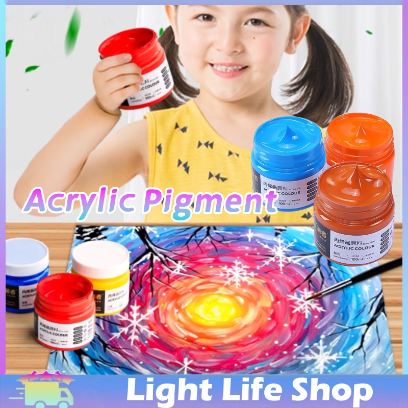 

LIGHT LIFE Acrylic Paint 100 Ml Acrylic Colour Satuan Cat Lukis Akrilik
