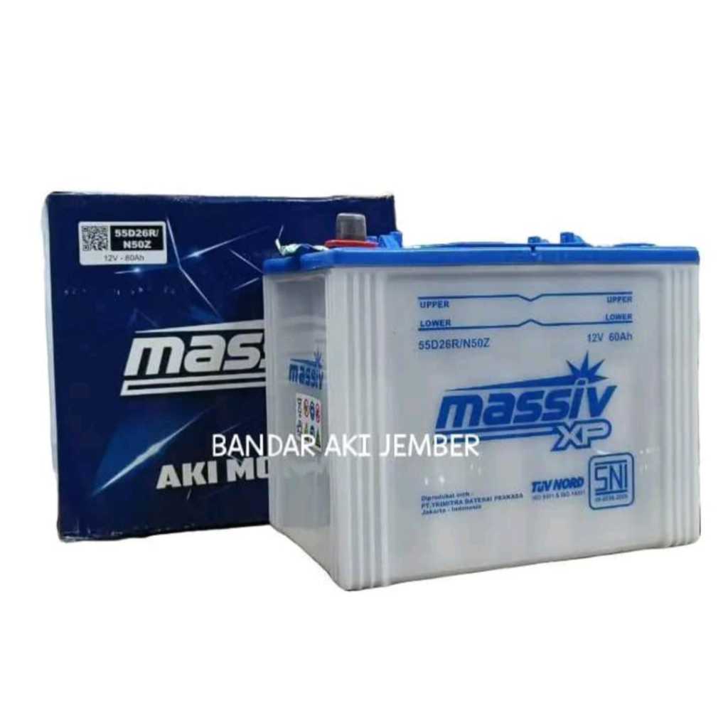 AKI MASSIV 60 AMPER / N50Z / 55D26R = 12 VOLT JAMINAN 100% ORIGINAL