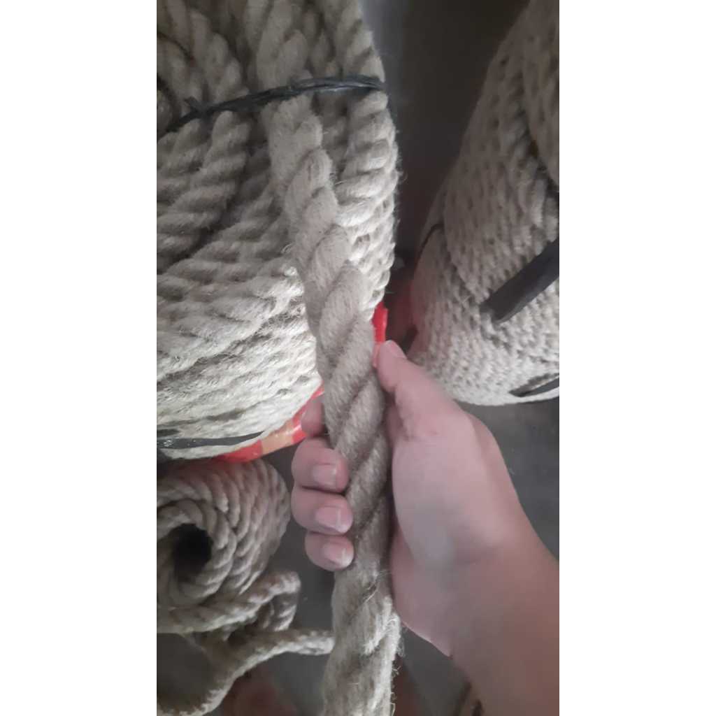 Tambang goni Tambang rami 25mm 20mm roll utuh 50 meter tali tarik kapal dadung