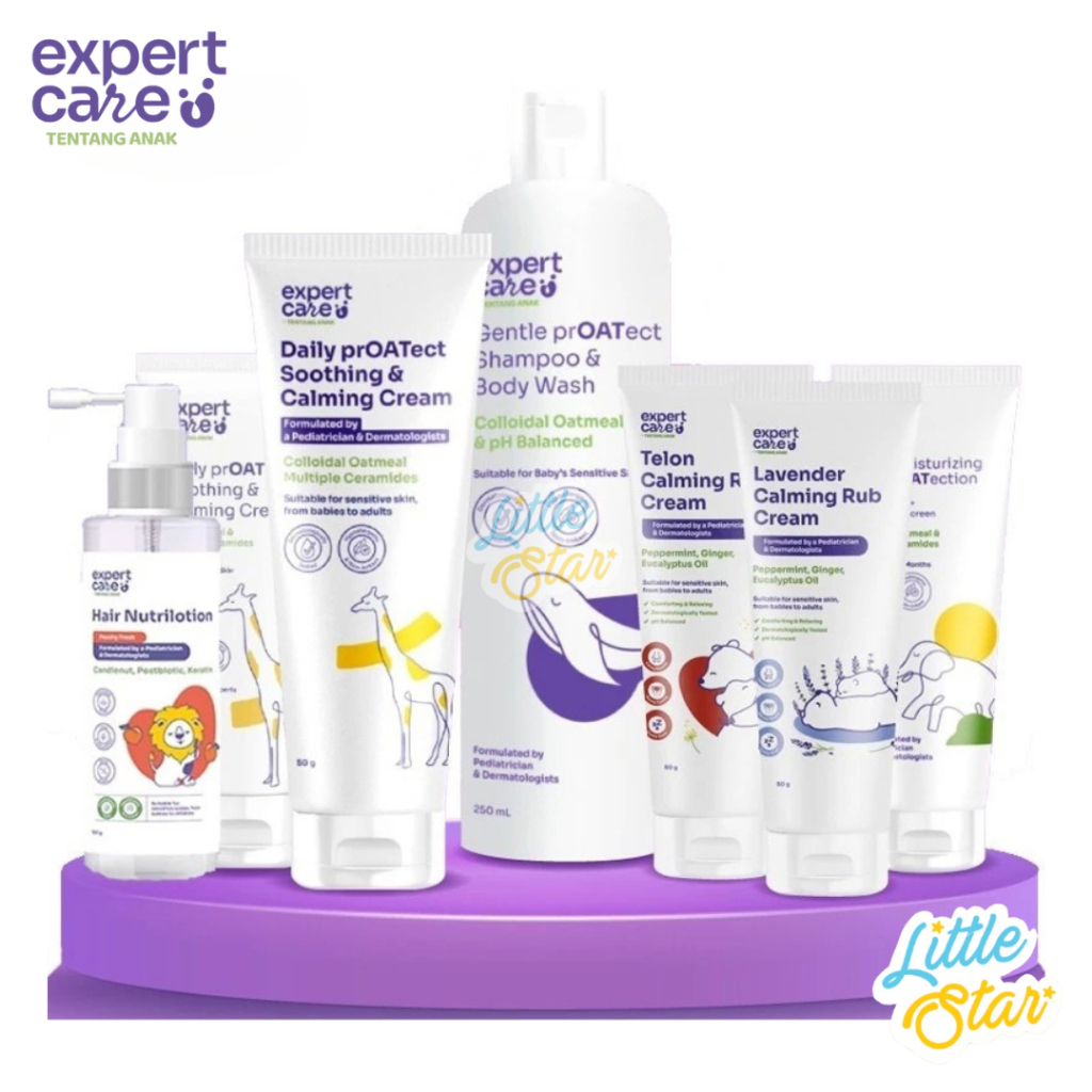 Expert Care Calming Rub Cream Baby Hair Nutrilotion Shampoo Bodywash Body Lotion Moisturizer Anak