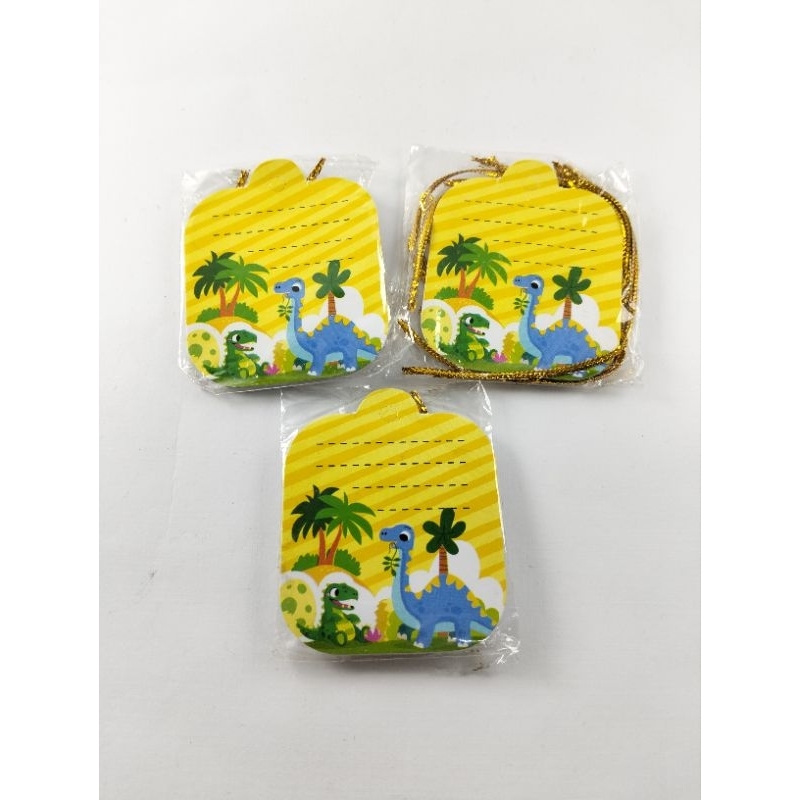 Gift tag Hampers + tali emas  / Kartu ucapan hampers / Hang tag Hampers / Gift tag karakter + tali e