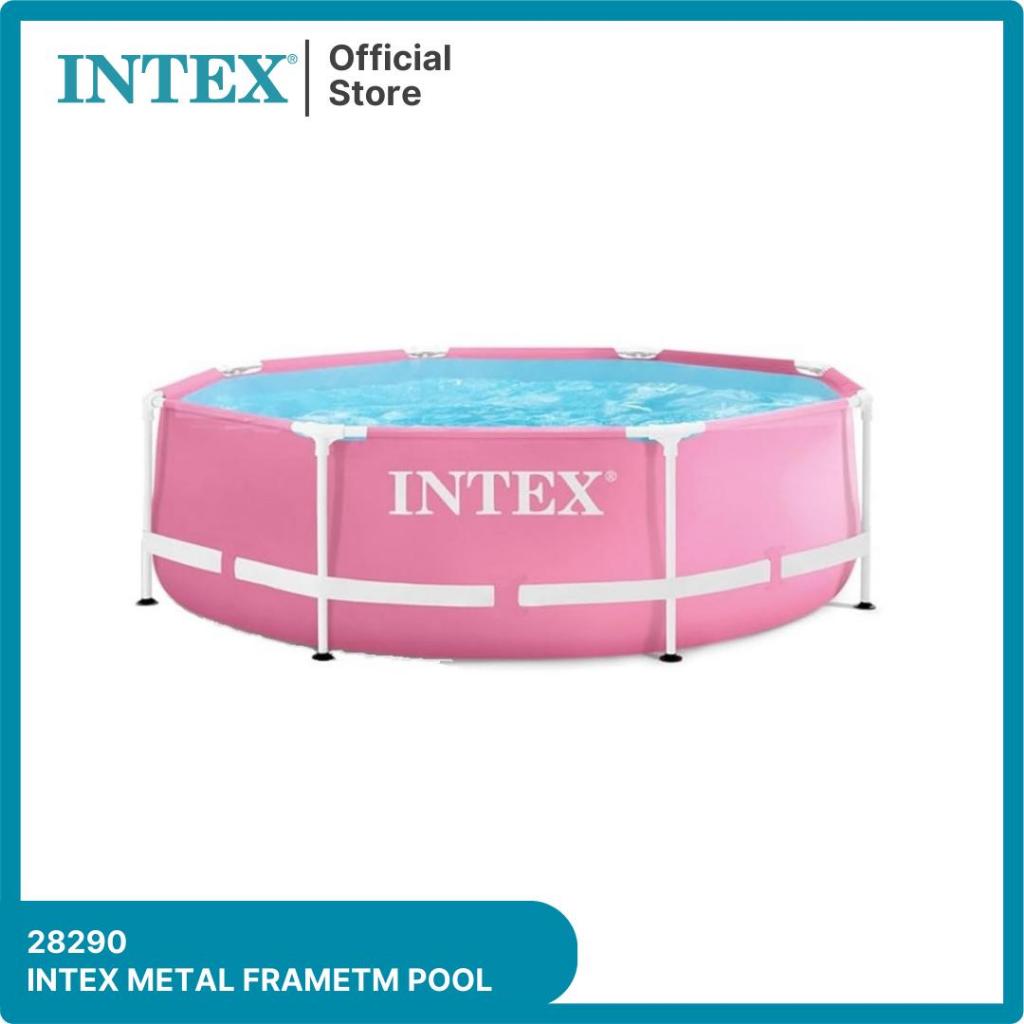 Intex Kolam Renang Bulat Pink 244x76cm 28290 Kolam Renang 2 Meter