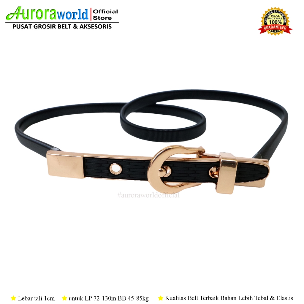 AURORAWORLD GESPER BELT ELASTIS IKAT PINGGANG WANITA UNTUK DRESS GAMIS TUNIK SABUK FASHION BISA COD
