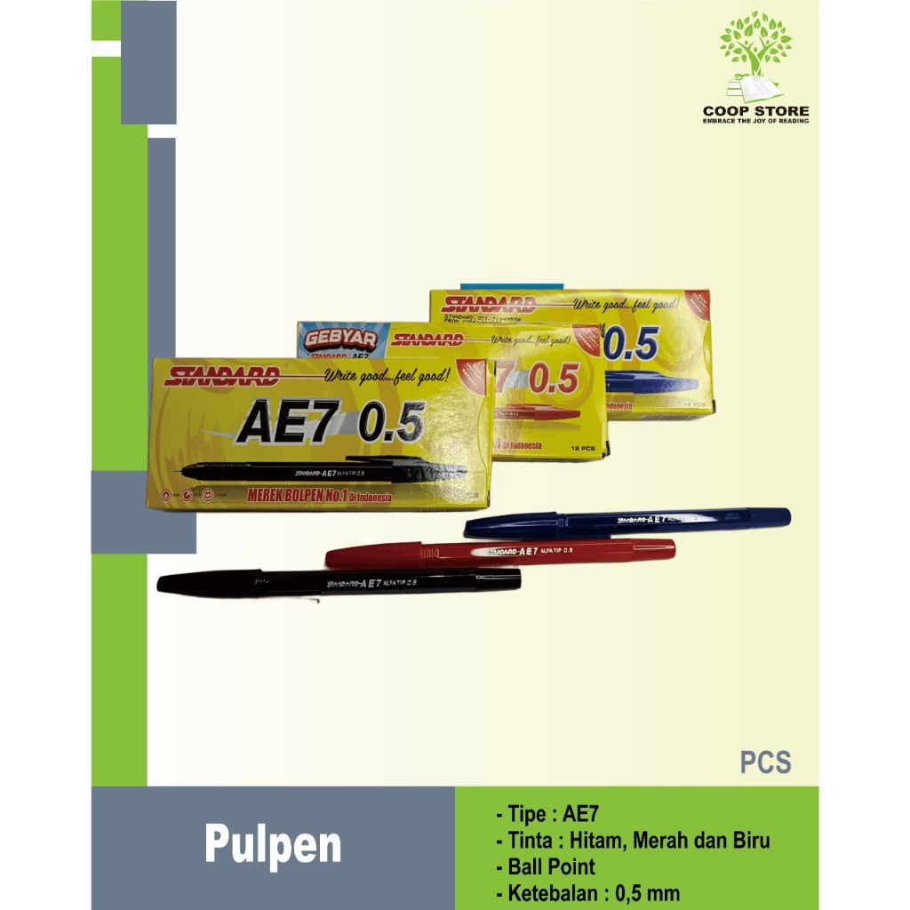 

Pulpen/Pena Standart AE-7 ALTIF 0.5mm