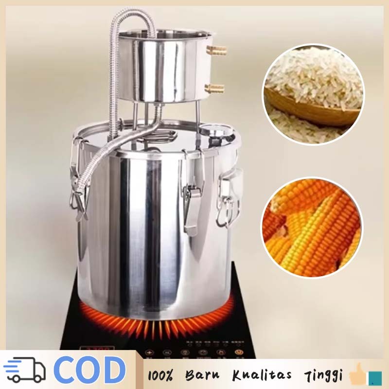 Home Distiller Set Set Alat Destilasi Alat Destilasi 304 Stainless Alat Destilasi Sederhana